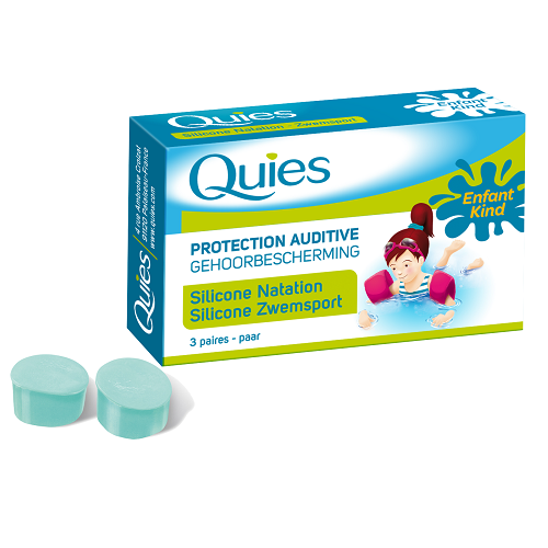 Image of Quies Gehoorbescherming Silicone Zwemsport Kind 3 Paar