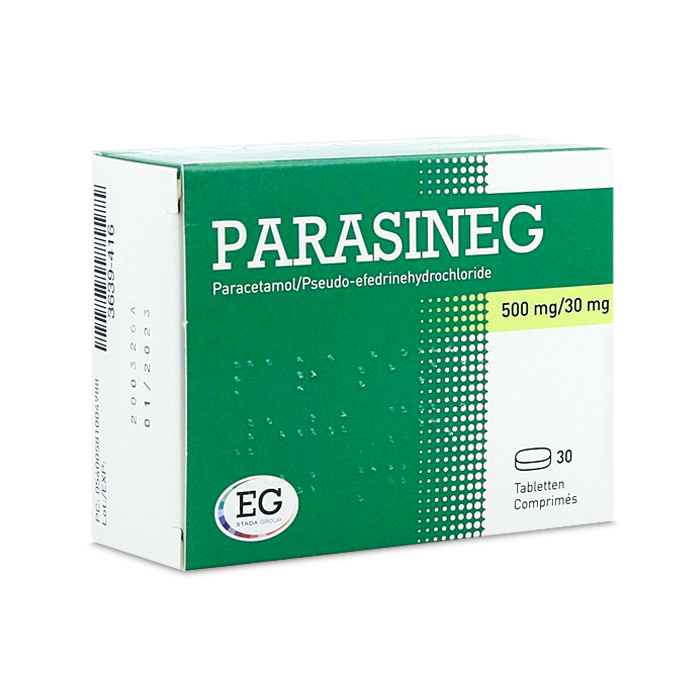 Image of Parasineg 500mg/30mg 30 Tabletten