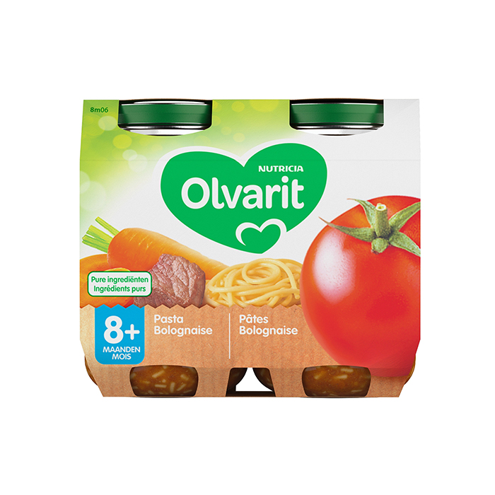 Image of Olvarit Pasta Bolognaise 8M+ 2x200g 