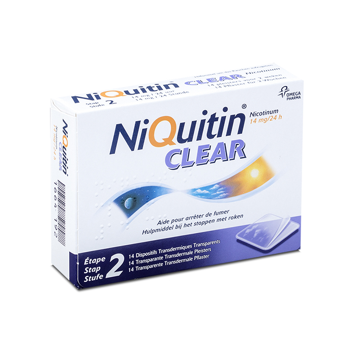 Image of NiQuitin Clear 14mg 14 Pleisters 