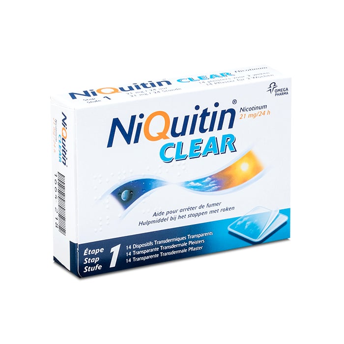 Image of NiQuitin Clear 21mg 14 Pleisters 