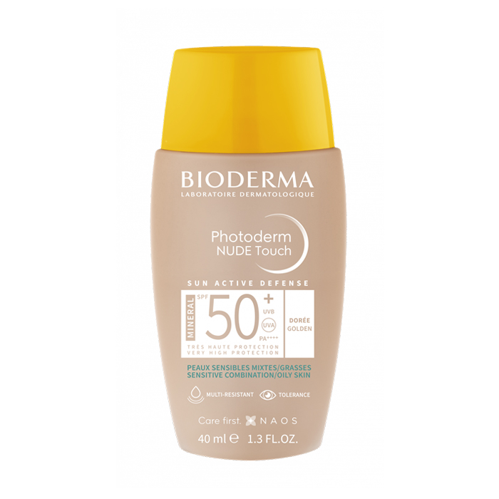 Image of Bioderma Photoderm Nude Touch SPF50+ - Goudbruine Tint - 40ml 