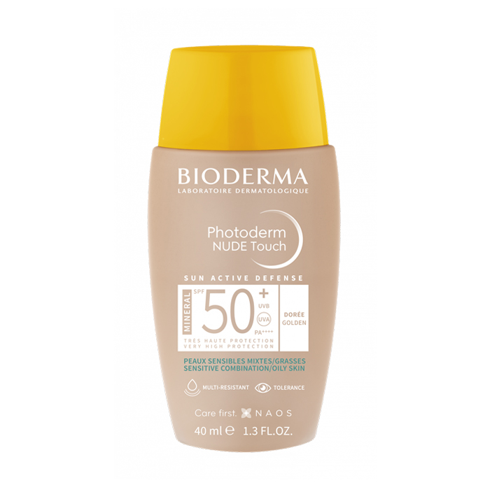 Image of Bioderma Photoderm Nude Touch SPF50+ - Goudbruine Tint - 40ml