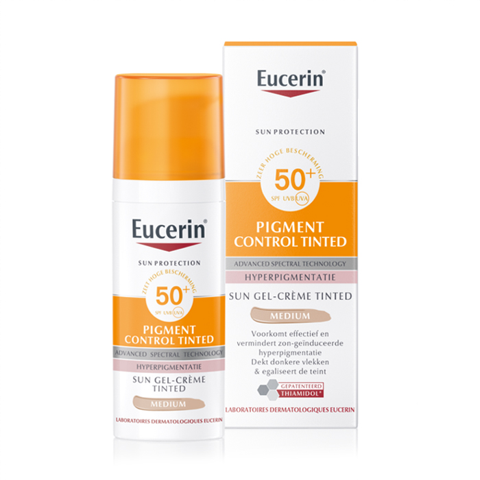 Image of Eucerin Sun Pigment Control Gel-Crème SPF50+ - Medium Getint - 50ml