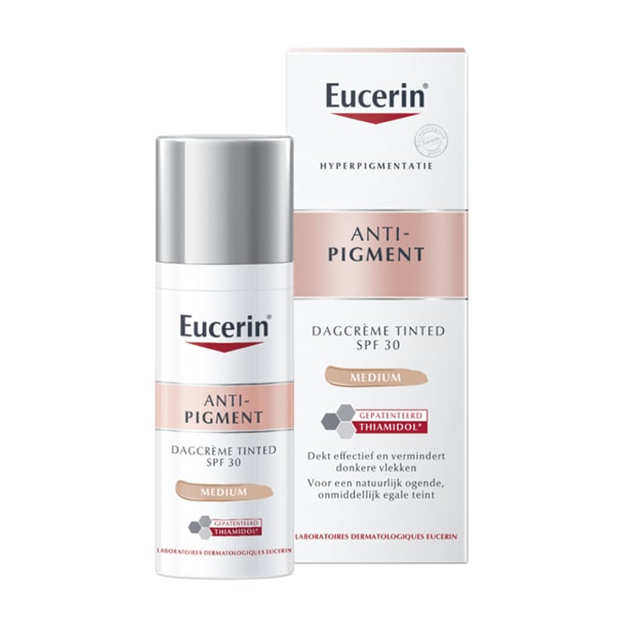 Image of Eucerin Anti-Pigment Getinte Dagcrème SPF30 - Medium Tint - 50ml 