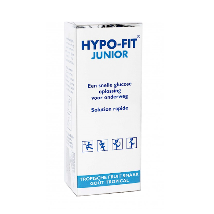 Image of Hypo-Fit Junior Direct Energy Glucoseoplossing - Tropical Fruit - 12x7g Zakjes