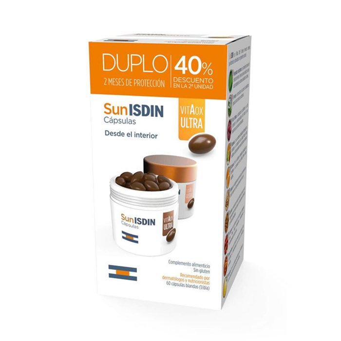 Image of Isdin Sunisdin VitAox Ultra Promo 2x30 Capsules 2de -40% 