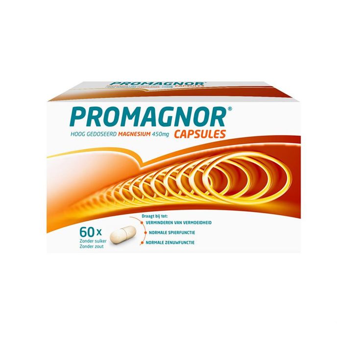 Image of Promagnor Magnesium 60 Capsules 