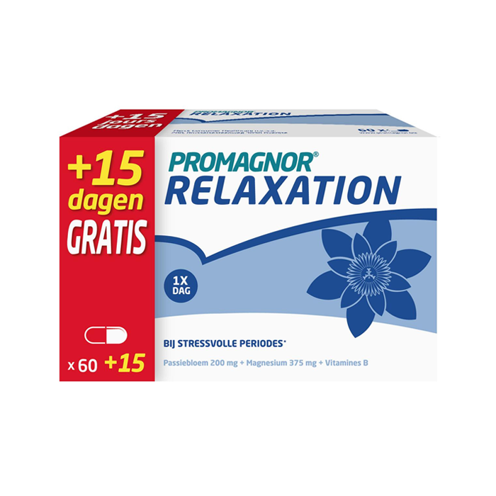 Image of Promagnor Relaxation 60 + 15 Capsules GRATIS 