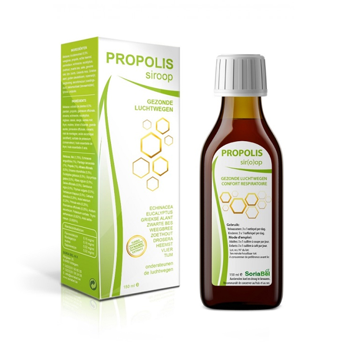 Image of Soria Propolis Siroop Gezonde Luchtwegen 150ml NF