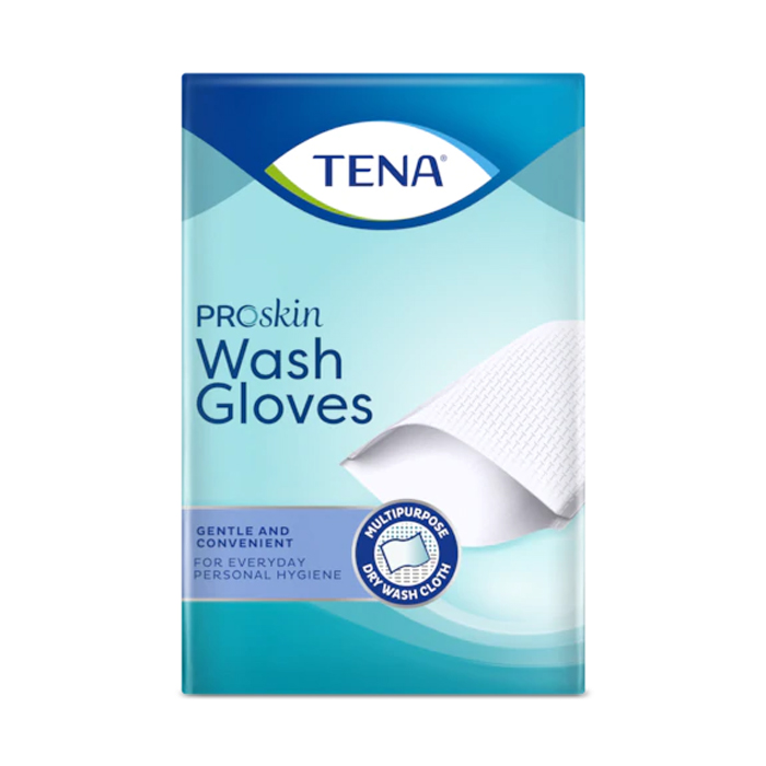 Image of Tena Proskin Wash Gloves 50 Stuks 