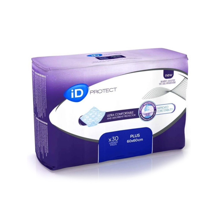 Image of iD Protect Plus Incontinentie Bedmat 60x60cm 30 Stuks