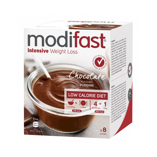 Image of Modifast Intensive Pudding Chocolade 8x55g