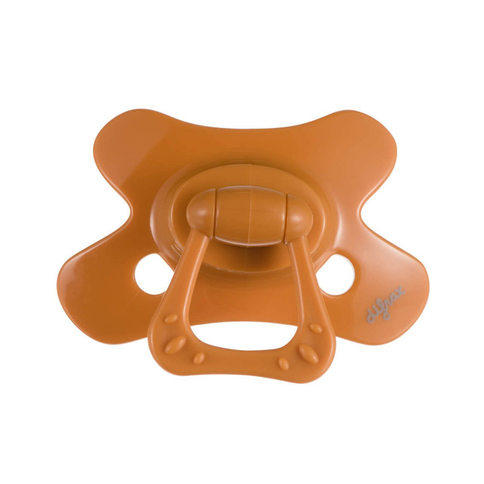 Image of Difrax Fopspeen Natural 12M+ Pumpkin 1 Stuk 