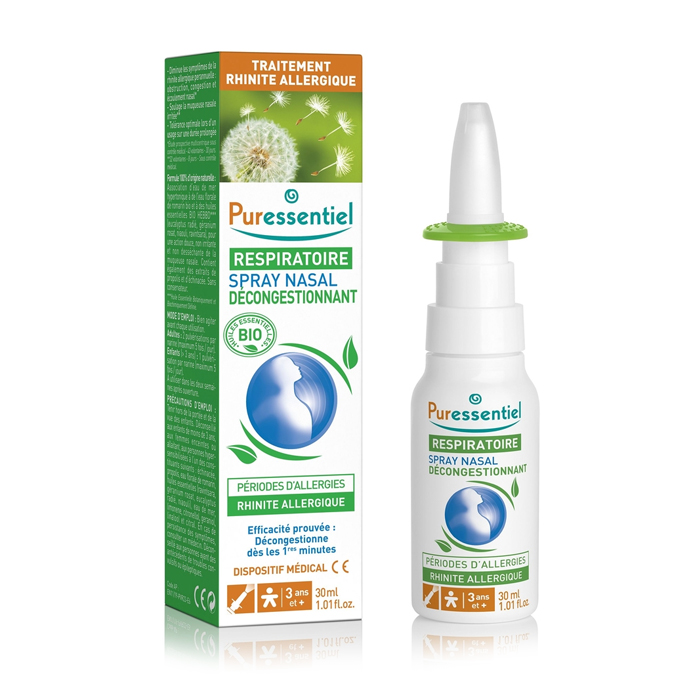 Image of Puressentiel Ademhaling - Neusspray Verstopte Neus Allergieën 30ml 