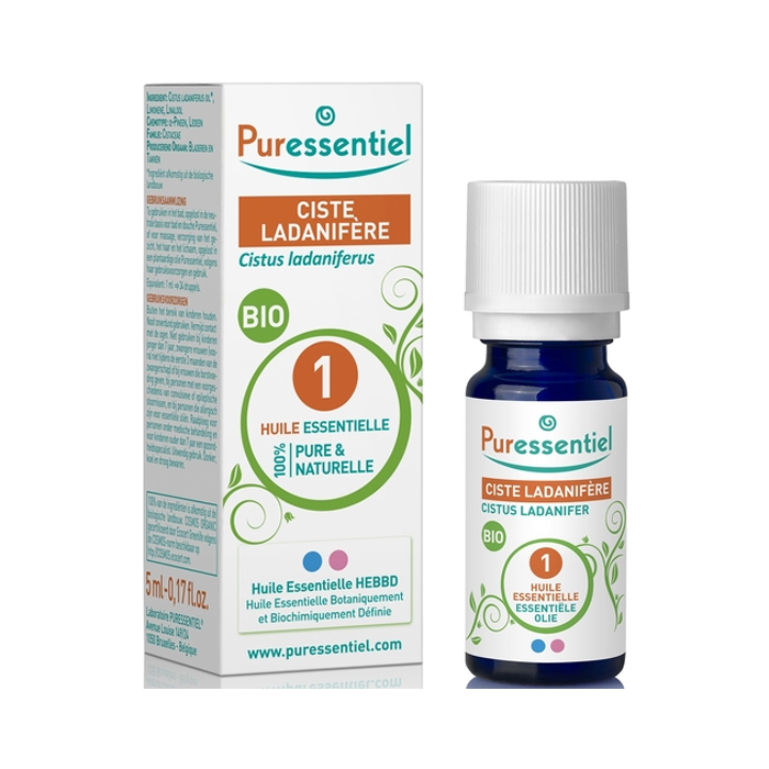 Image of Puressentiel Cistus Ladanifera Bio Essentiële Olie 5ml 