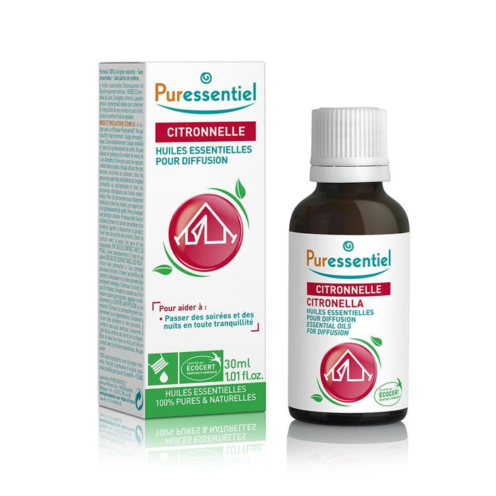 Image of Puressentiel Essentiële Olie Voor Verstuiving - Citronella - 30ml