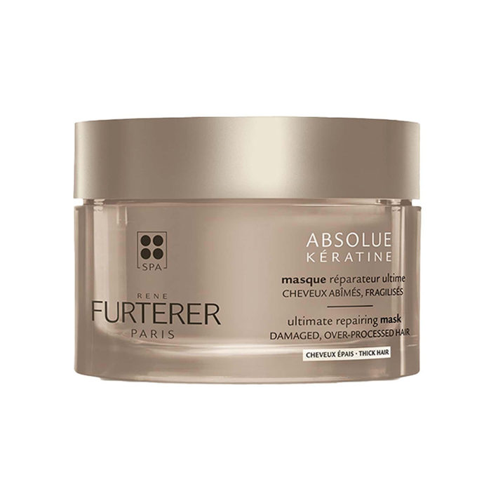 Image of René Furterer Absolue Kératine Ultiem Herstellend Masker - Beschadigd/Broos/Dik Haar - 200ml NF 