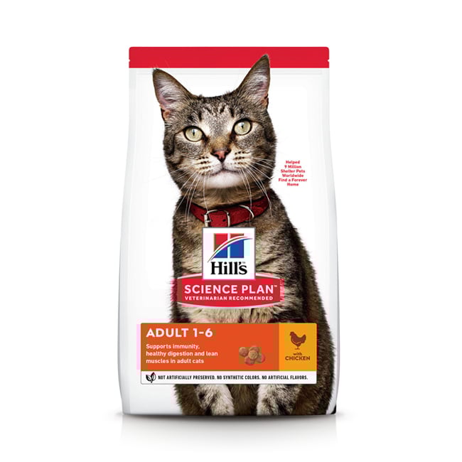 Image of Hill&#039;s Science Plan Adult Kattenvoer Kip 10kg 