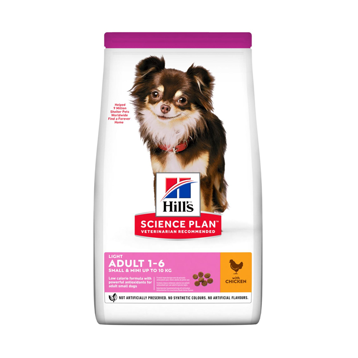 Image of Hill&#039;s Science Plan Adult Light Small &amp; Mini Hondenvoer - Kip 6kg 