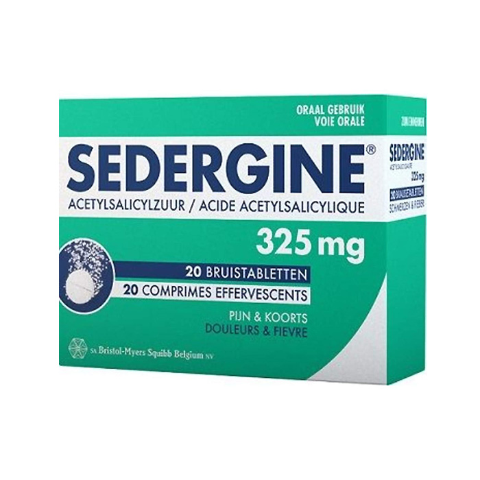 Image of Sedergine 325mg 20 Bruistabletten NF