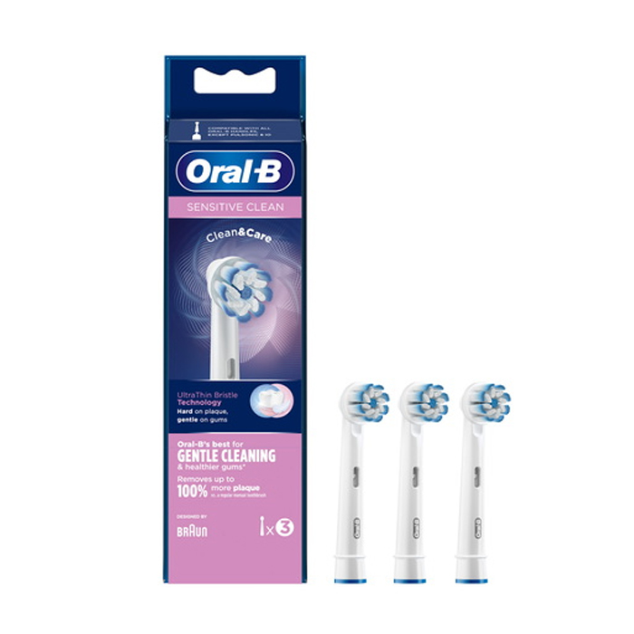 Image of Oral-B EB60 Sensitive Clean Opzetborstel 3 Stuks 