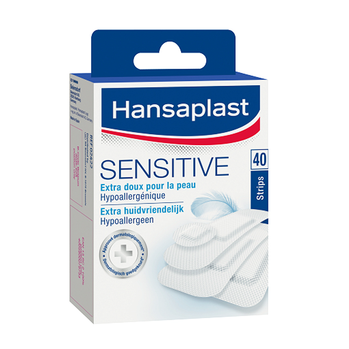 Image of Hansaplast Sensitive Pleister Extra Huidvriendelijk 40 Strips 
