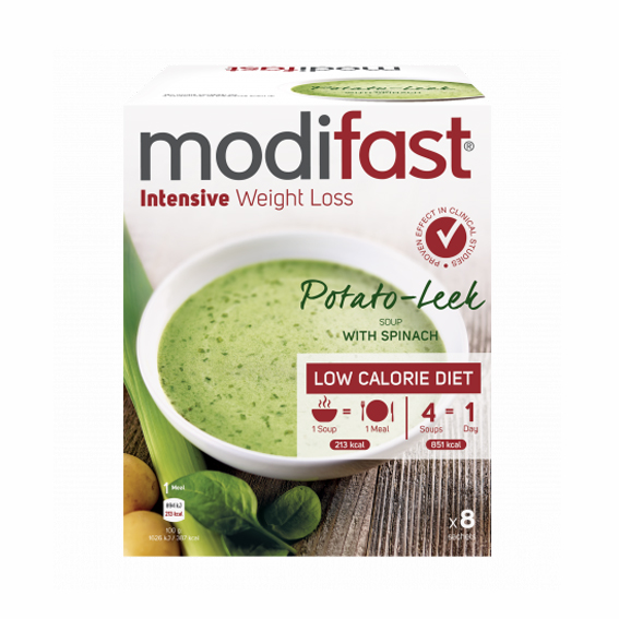 Image of Modifast Intensive Soep Aardappel/ Prei 8x55g