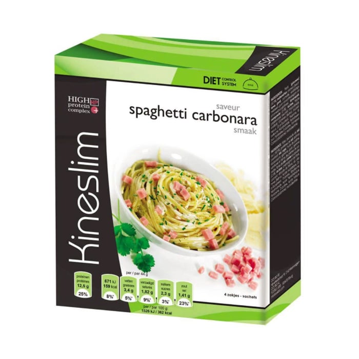 Image of Kineslim Spaghetti Carbonara Poeder 4 Zakjes 