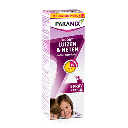 Image of Paranix Behandelingsspray Luizen &amp; Neten 100ml + Kam 