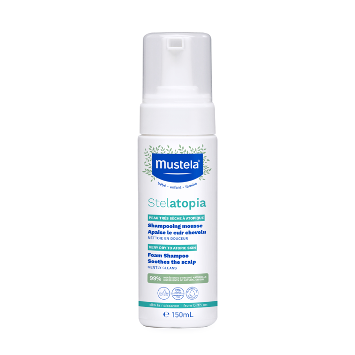 Image of Mustela Stelatopia Schuimshampoo - Zeer Droge/Atopische Huid - 150ml 