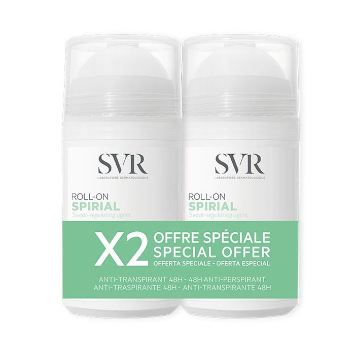 Image of SVR Spirial Deo Roll-on - 48h Anti-Transpirant - 2x50ml NF 