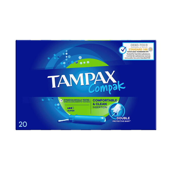 Image of Tampax Compak Super Tampons 20 Stuks 