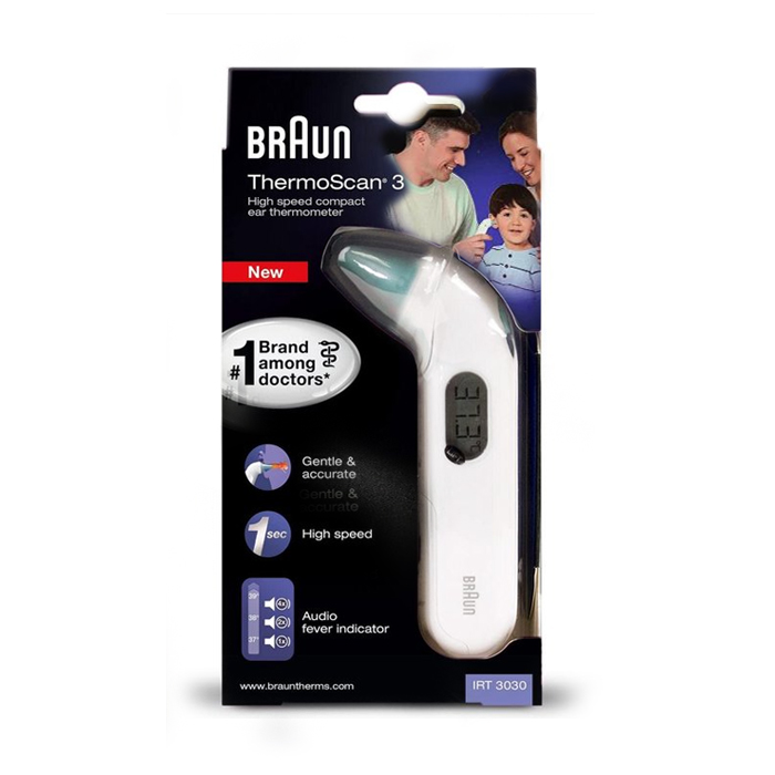 Image of Braun Thermoscan 3 Infrarood Oorthermometer IRT3030 1 Stuk 