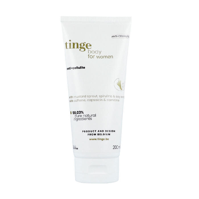 Image of Tinge Anti-Cellulite Bodycrème Voor Vrouwen 200ml 