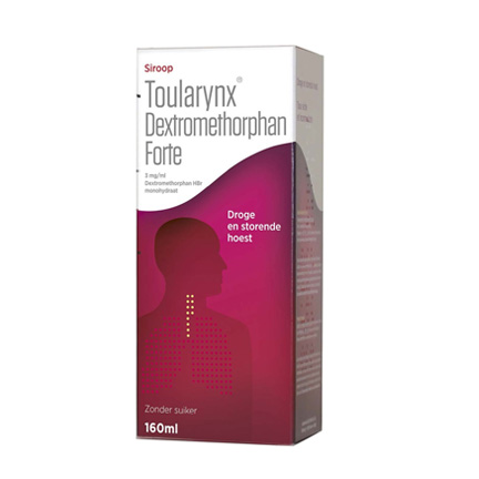 Image of Toularynx Dextromethorphan Forte 3mg/ml Siroop Droge Hoest 160ml