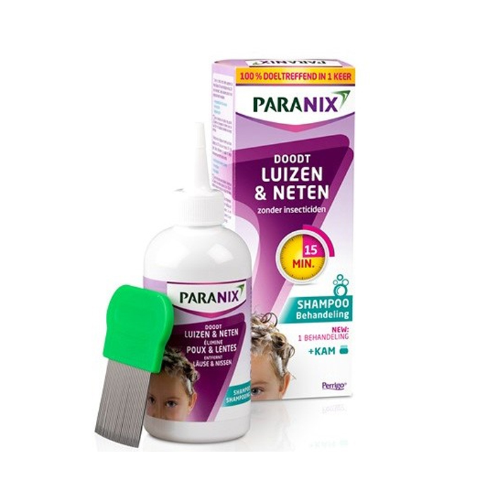 Image of Paranix Behandelingsshampoo Luizen &amp; Neten 200ml + Gratis Kam 