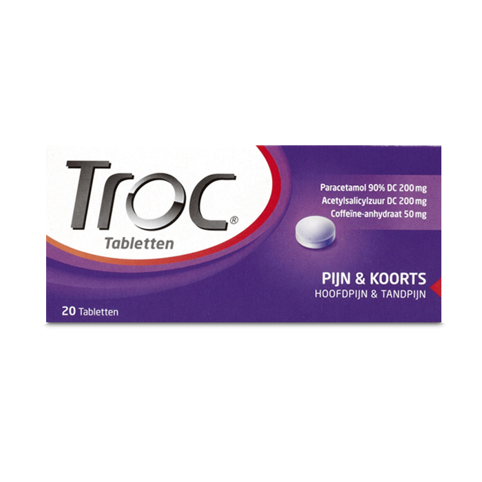 Image of Troc Pijn &amp; Koorts 20 Tabletten 