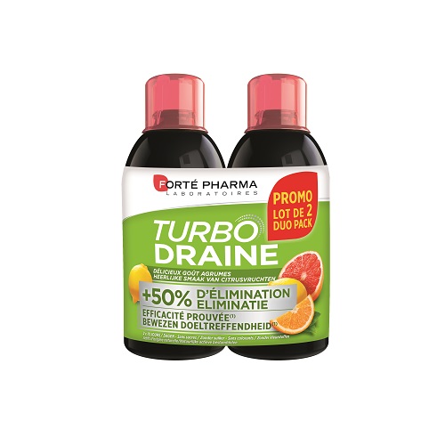 Image of Forté Pharma Turbodraine Citrusvruchten Duopack 2x500ml 