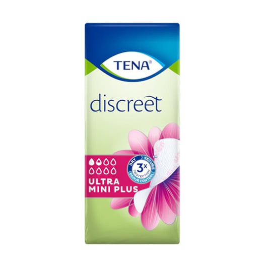Image of Tena Discreet Ultra Mini Plus 24 Inlegkruisjes