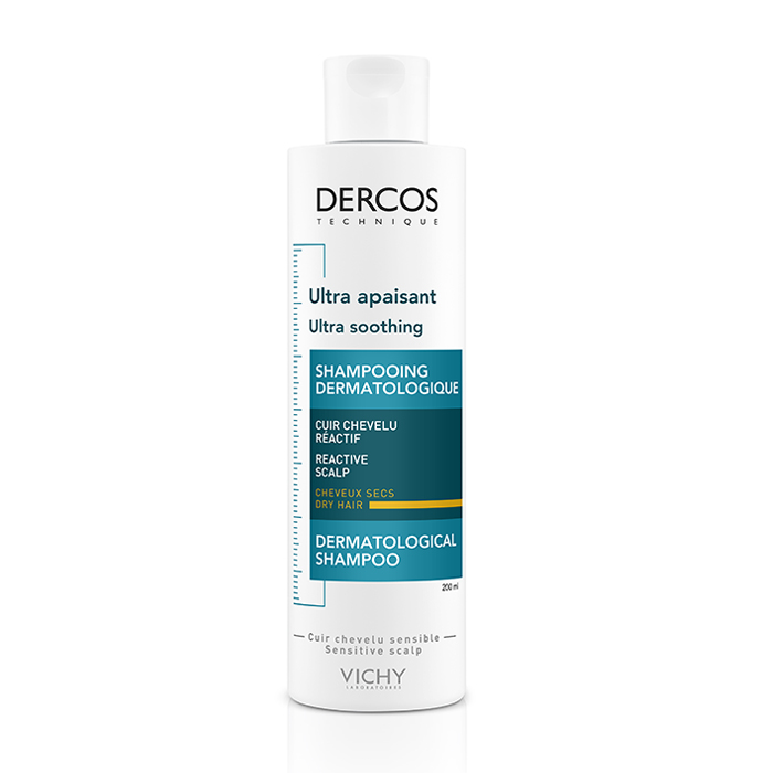 Image of Vichy Dercos Ultra Kalmerende Shampoo Droog Haar 200ml 