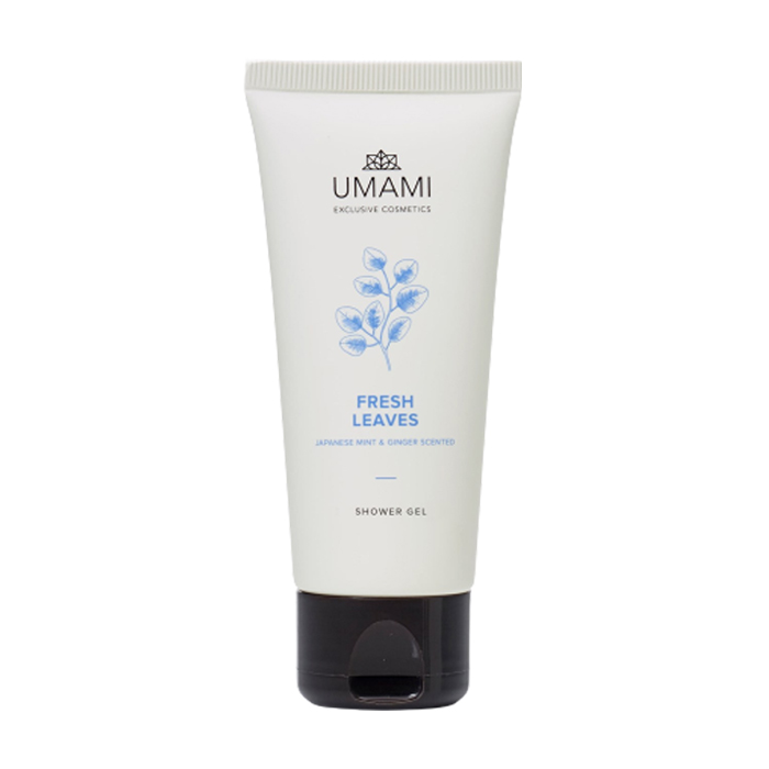 Image of Umami Fresh Leaves Douchegel Japanse Munt &amp; Gember Tube 200ml 