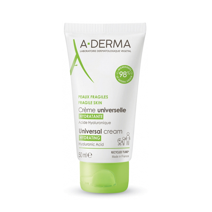 Image of A-Derma Universele Hydraterende Crème Hyaluronzuur 50ml 