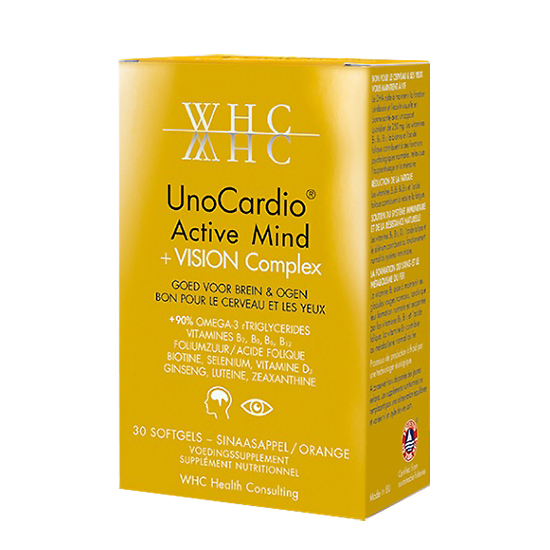 Image of UnoCardio Active Mind + Vision Complex 30 Softgels 