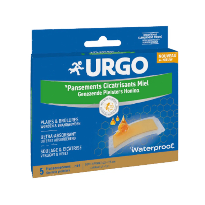 Image of Urgo Genezende Pleister Met Honing 5 Stuks 