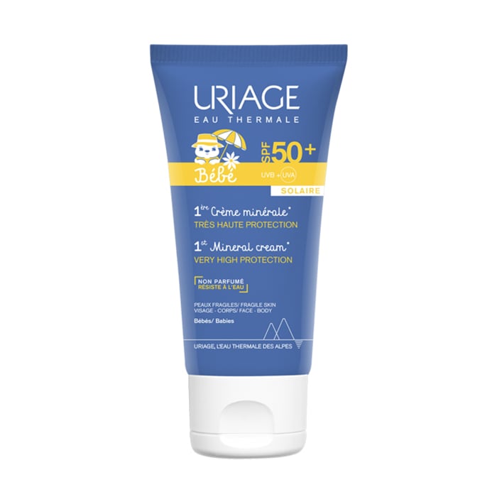 Afbeelding van Uriage Bébé 1e Minerale Zonnecrème SPF50+ 50ml