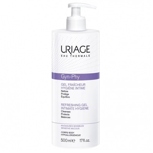 Image of Uriage Gyn-Phy Intieme Hygiëne Verfrissende Reinigingsgel Pompflacon 500ml