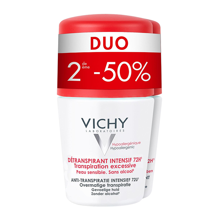 Image of Vichy Deodorant Roller Stress Resist Overmatige Transpiratie 72u Promo Duo 2e -50% 2x50ml