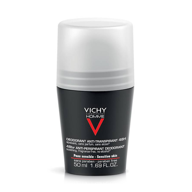 Image of Vichy Homme Deodorant Roller 48u Gevoelige Huid 50ml 