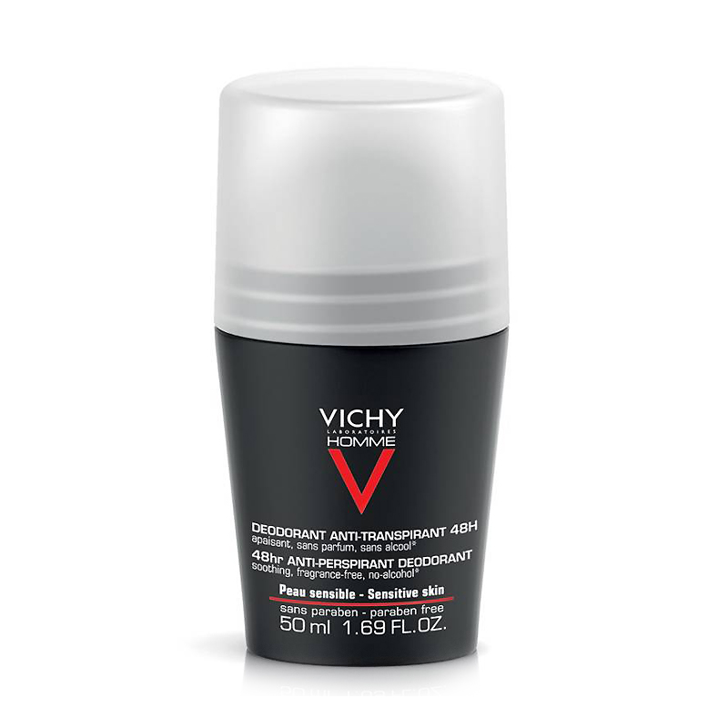 Image of Vichy Homme Deodorant Roller 48u Gevoelige Huid 50ml